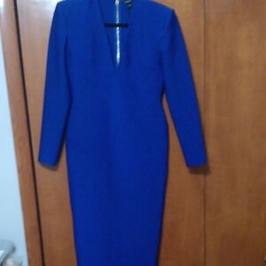 Karen Millen Royal Blue Long Sleeve Dress